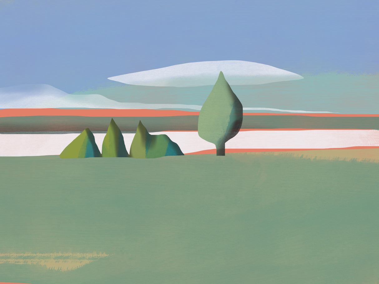 Tree and Shrubs Poster och Canvastavla