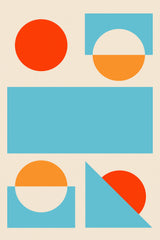 Bright Minimal Shapes Series #2 Poster och Canvastavla