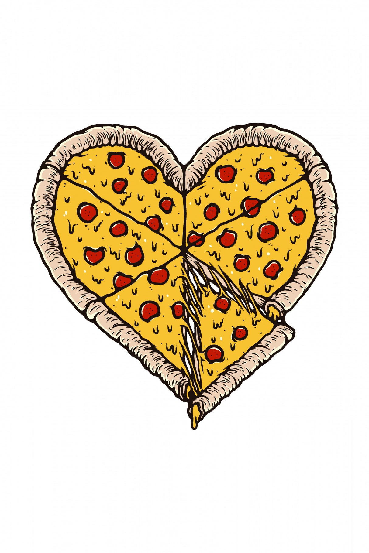 I Love Pizza Poster och Canvastavla