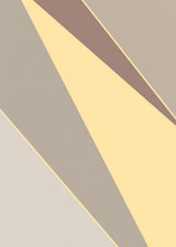 Abstract Shapes Yellow Poster och Canvastavla