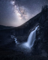 Starry Night in the Alps Poster och Canvastavla