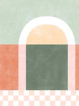 3x4 Aspectratio Pinkgreen28 Poster och Canvastavla