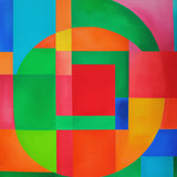 Modern Vibrant Painting No.5 Poster och Canvastavla