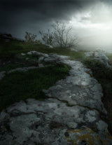 Dark mountain side Poster och Canvastavla