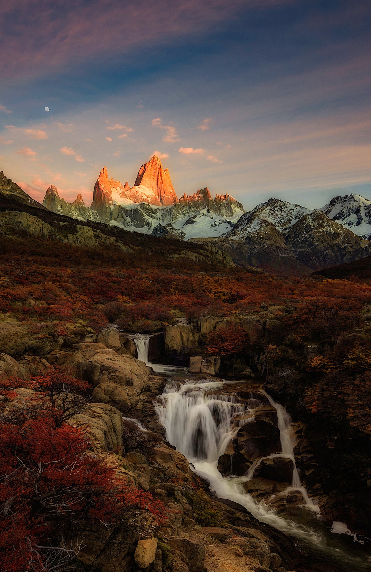 Fitz Roy In Autumn Poster och Canvastavla