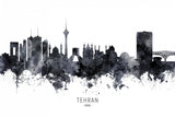 Tehran Iran Skyline Poster och Canvastavla