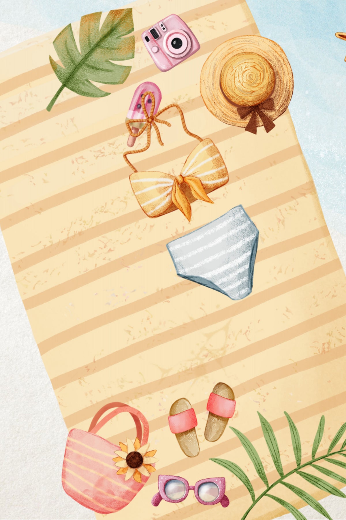 Beach Time Poster och Canvastavla