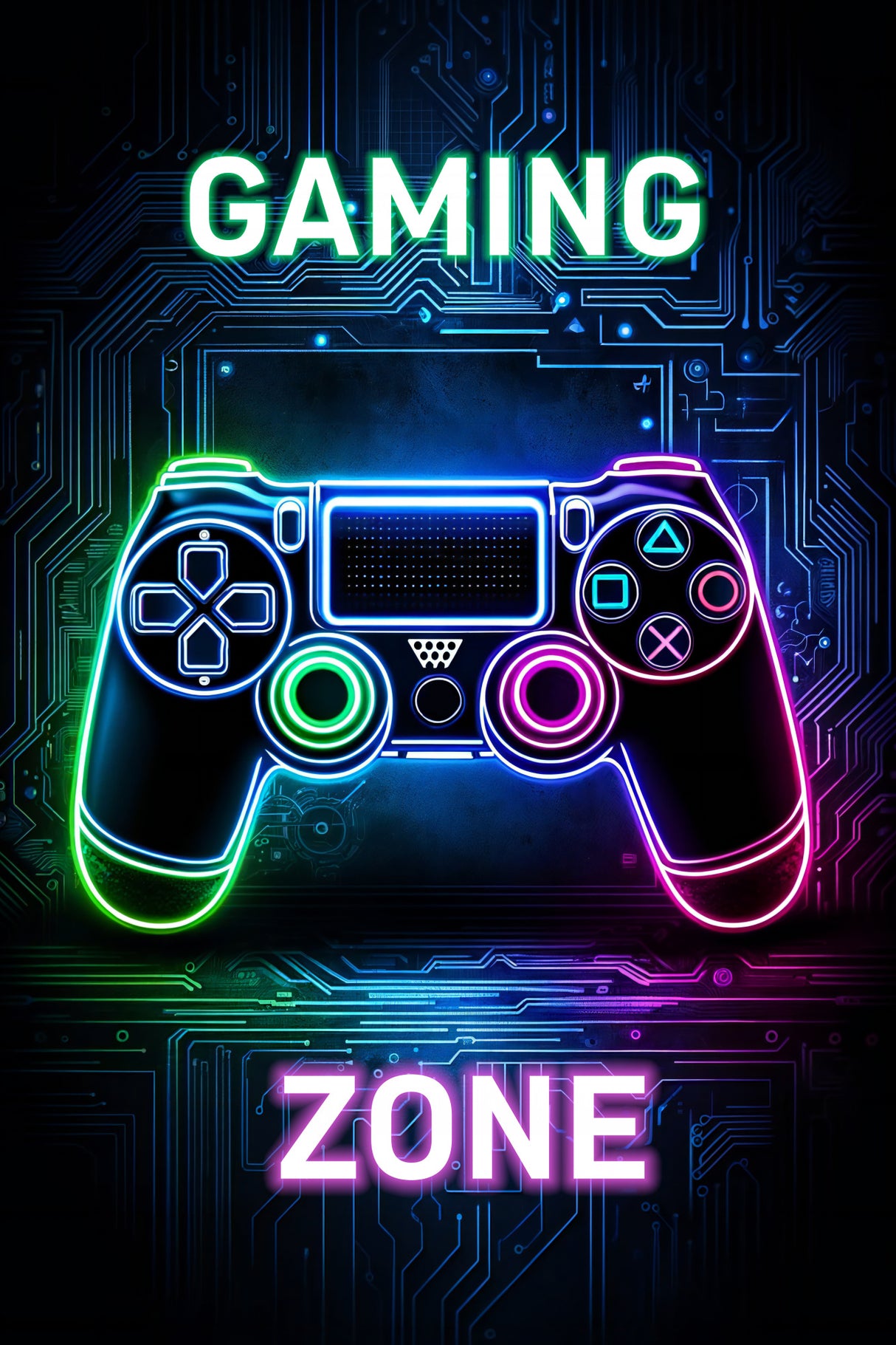 Gaming Zone Poster och Canvastavla