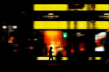 Ginza at Night Poster och Canvastavla