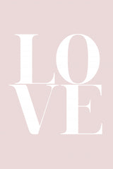 Love Pink Poster och Canvastavla