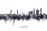 Faisalabad Pakistan Skyline Poster och Canvastavla