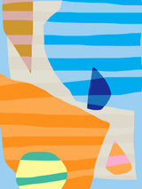 Abstract Stripe Minimal Collage 10 Poster och Canvastavla