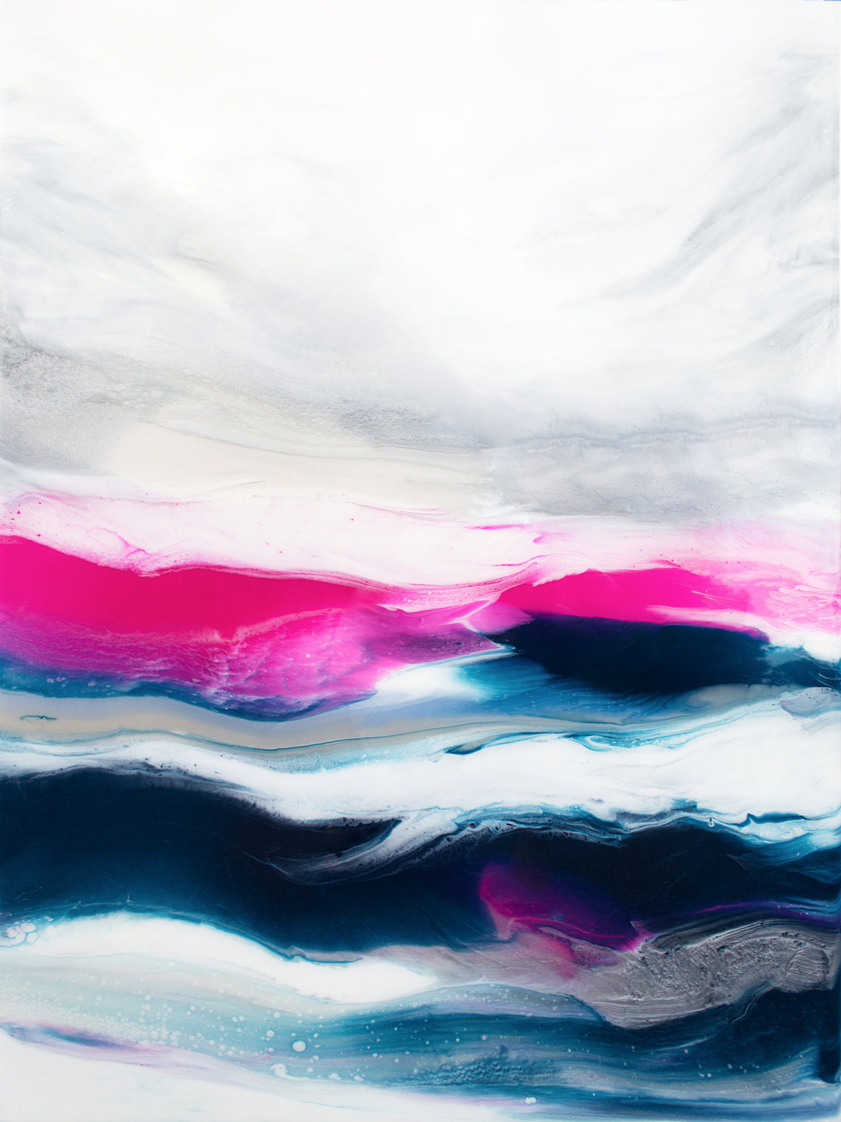 Fuschia Wave Part1 Poster och Canvastavla