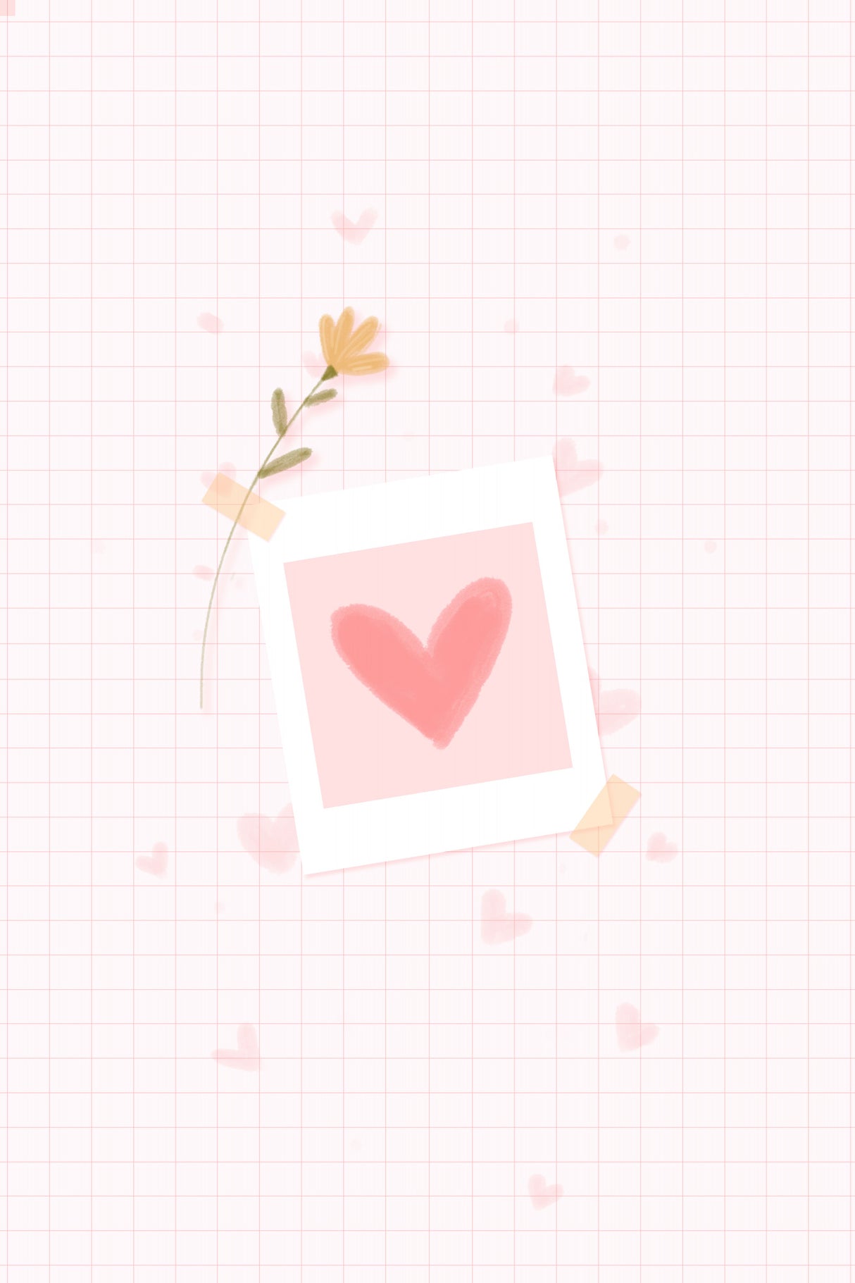 Pink Love Poster och Canvastavla