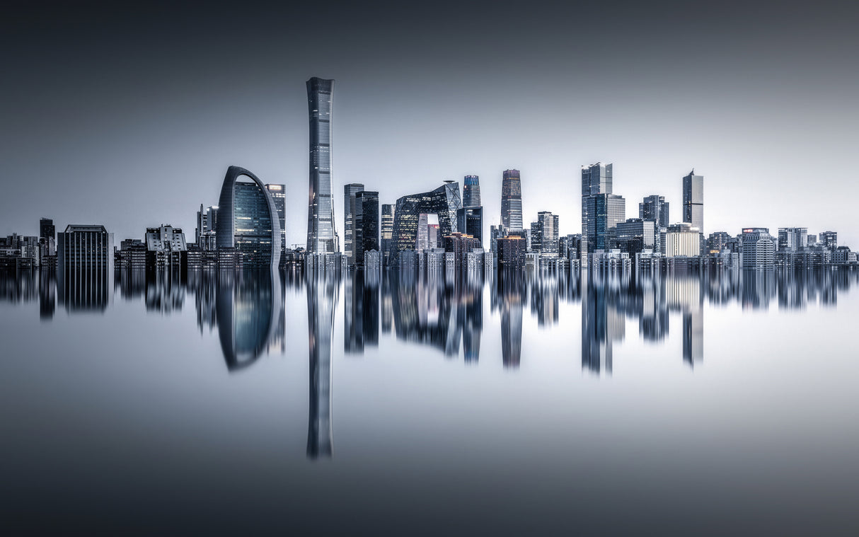 Beijing in the Mirror Poster och Canvastavla