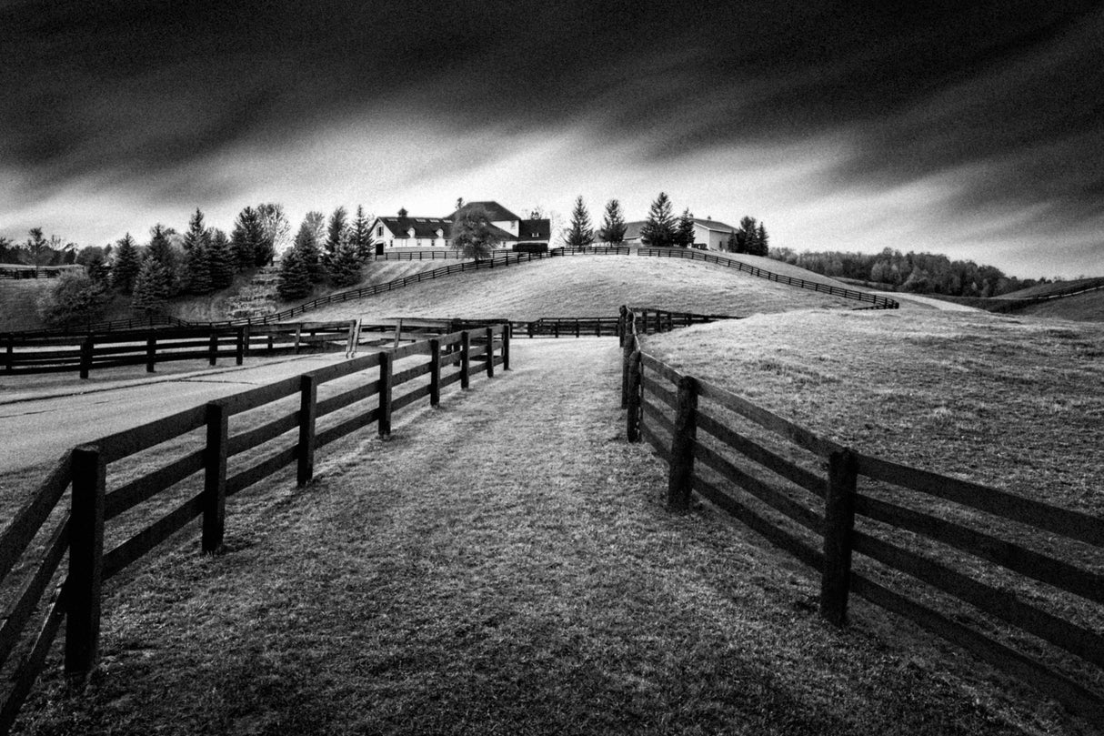 Horse Farm at Dusk #2 Poster och Canvastavla