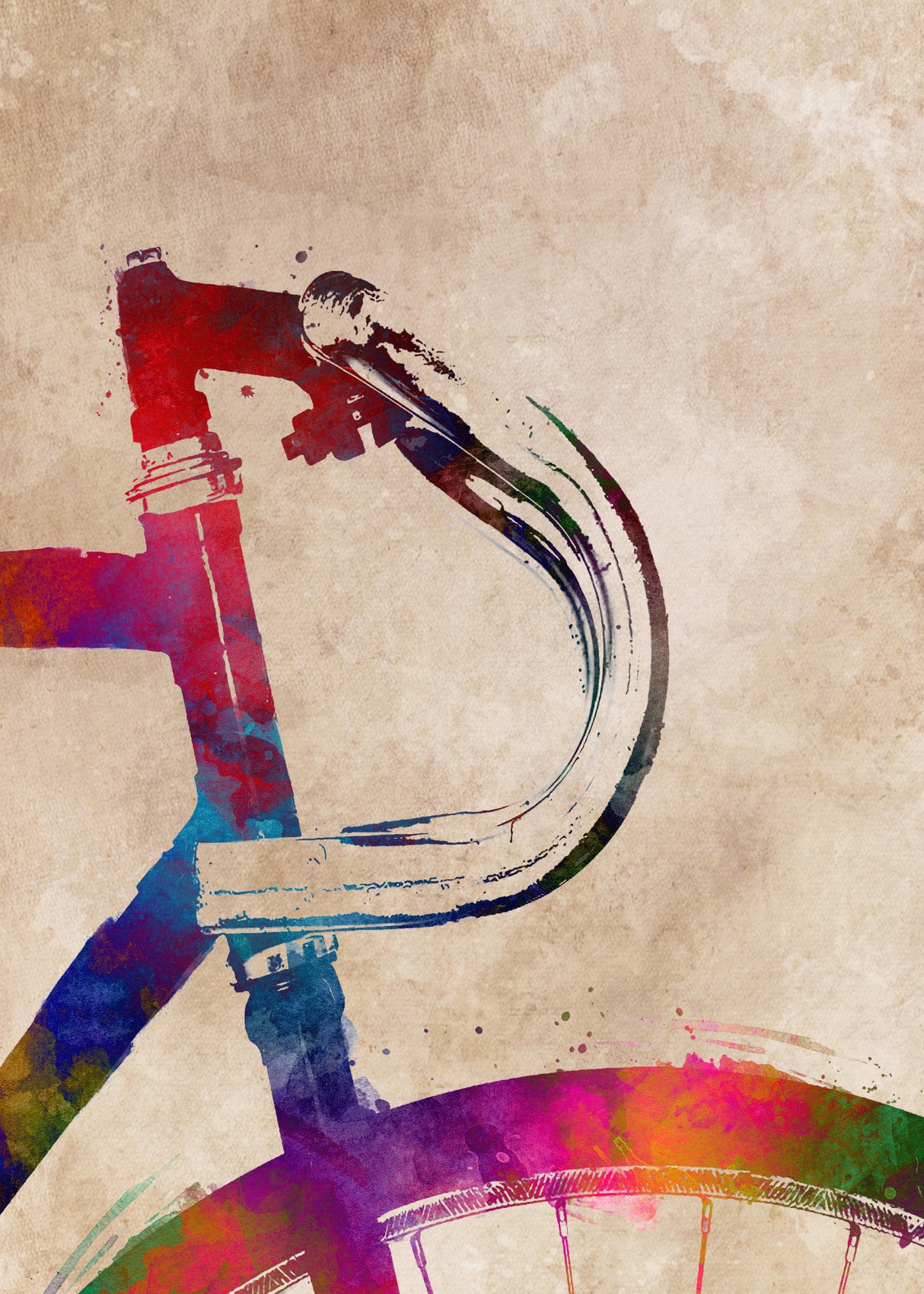 Cycling sport art 12 Poster och Canvastavla