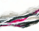 Fuschia and Silver Wave Poster och Canvastavla
