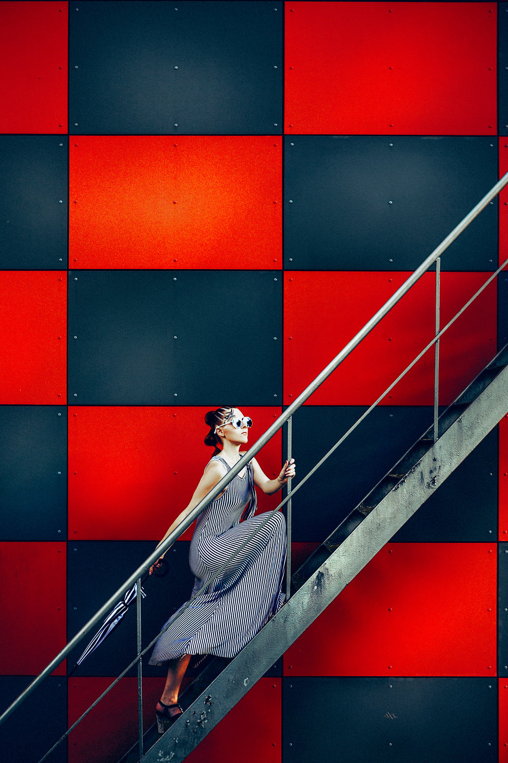 Fashion stairs Poster och Canvastavla
