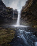 kvernufoss Poster och Canvastavla