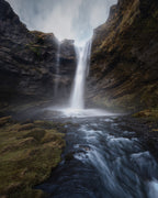 kvernufoss Poster och Canvastavla