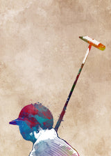 Polo sport art Poster och Canvastavla