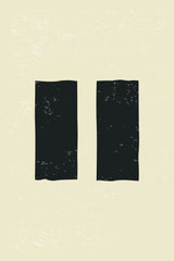 Black Minimal Shapes Series #7 Poster och Canvastavla