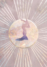 Sun Boho Yoga Pink 7 Poster och Canvastavla