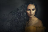 powder gold Poster och Canvastavla