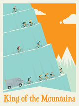 King of the Mountains Tour De France Stage Poster och Canvastavla