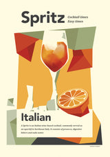 Aperol spritz print Poster och Canvastavla
