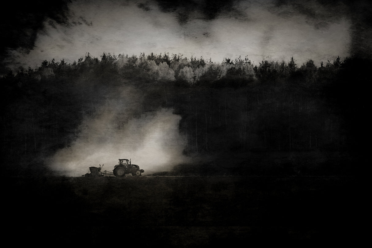 Dusty work on the farm Poster och Canvastavla