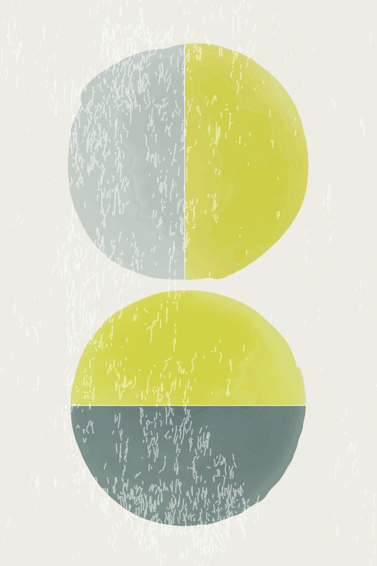 Watercolor Minimal Set #3 Poster och Canvastavla