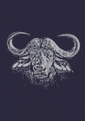Cape Buffalo and Oxpecker Poster och Canvastavla