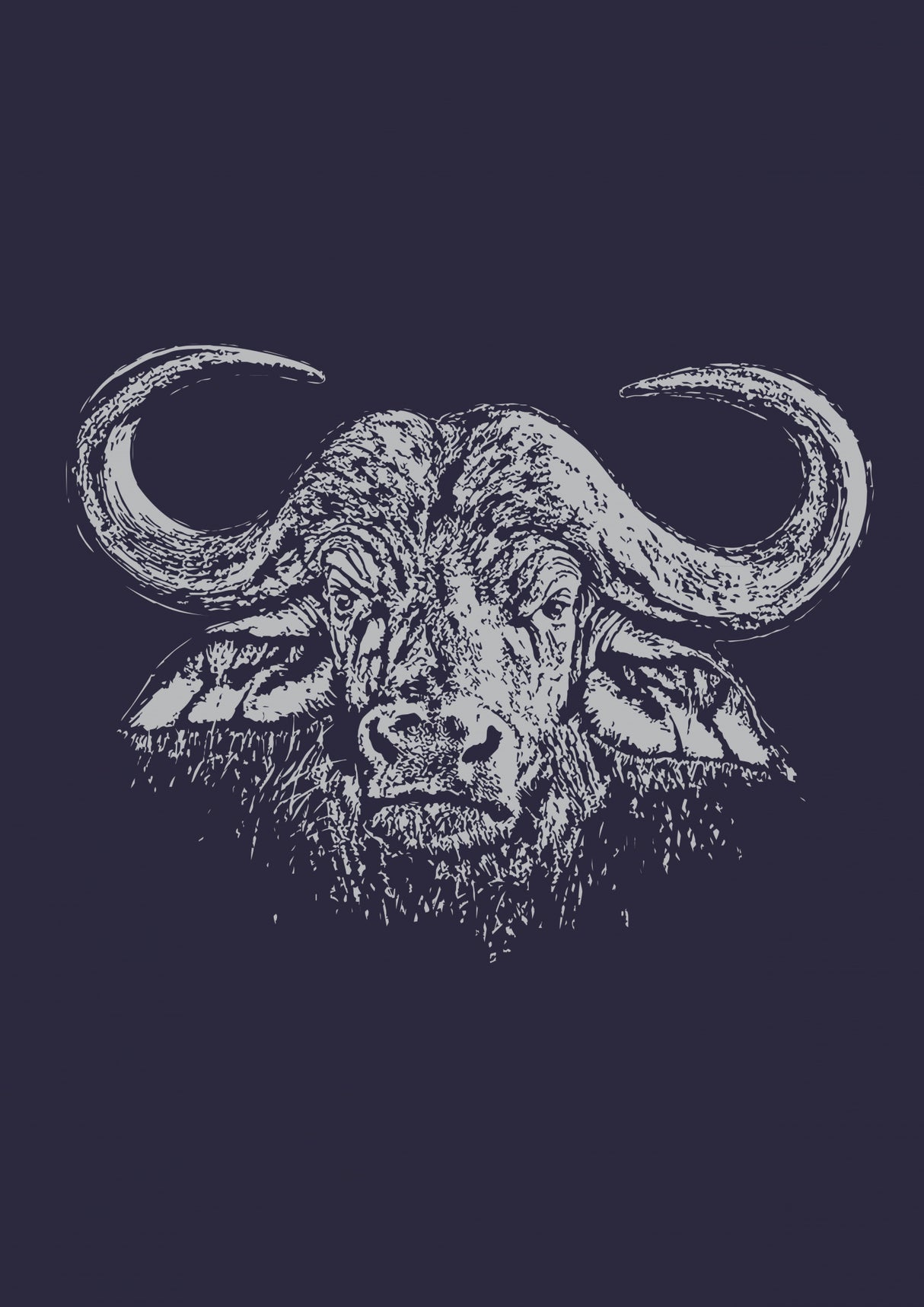 Cape Buffalo and Oxpecker Poster och Canvastavla