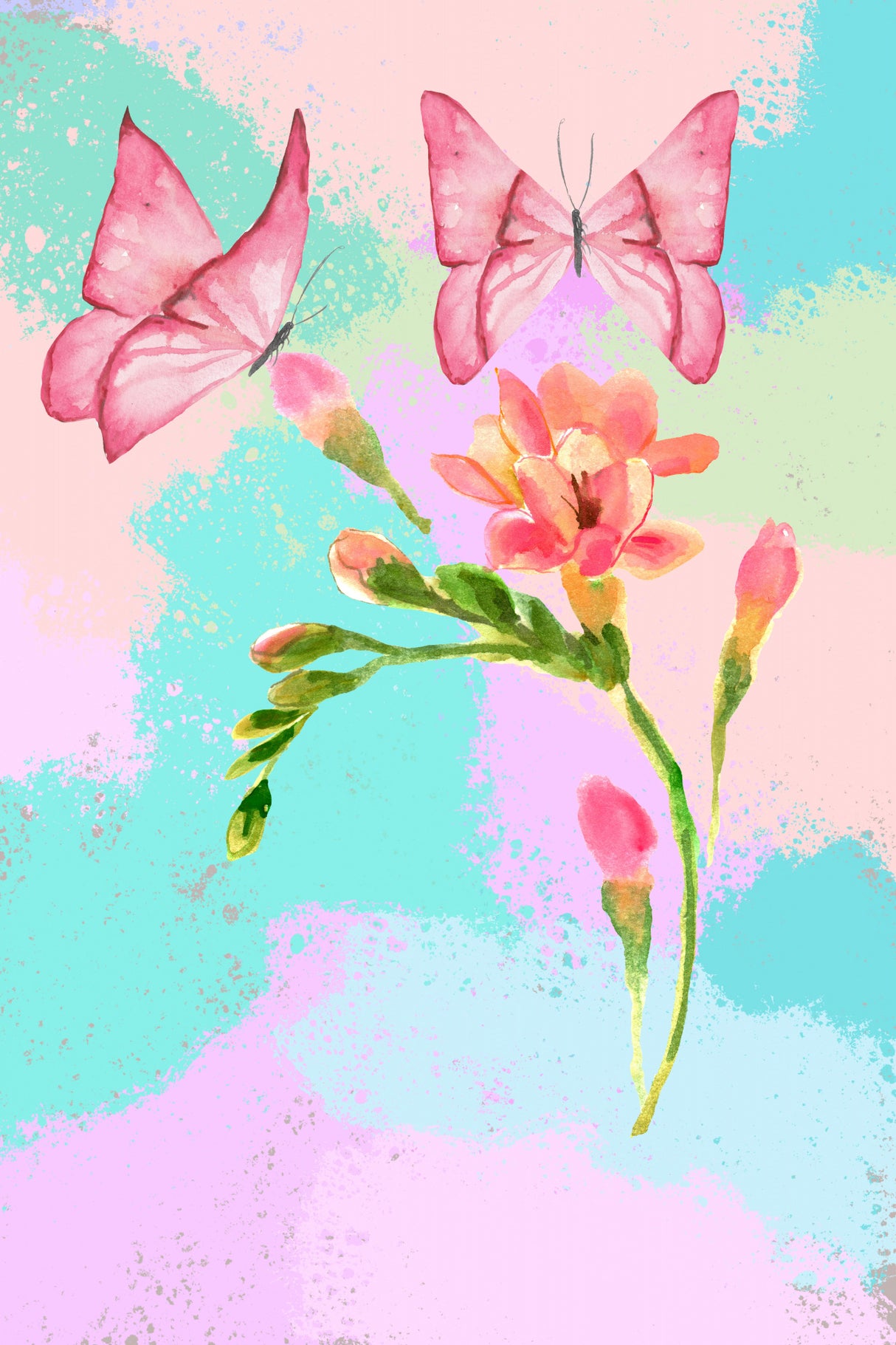 Spring Flower Poster och Canvastavla