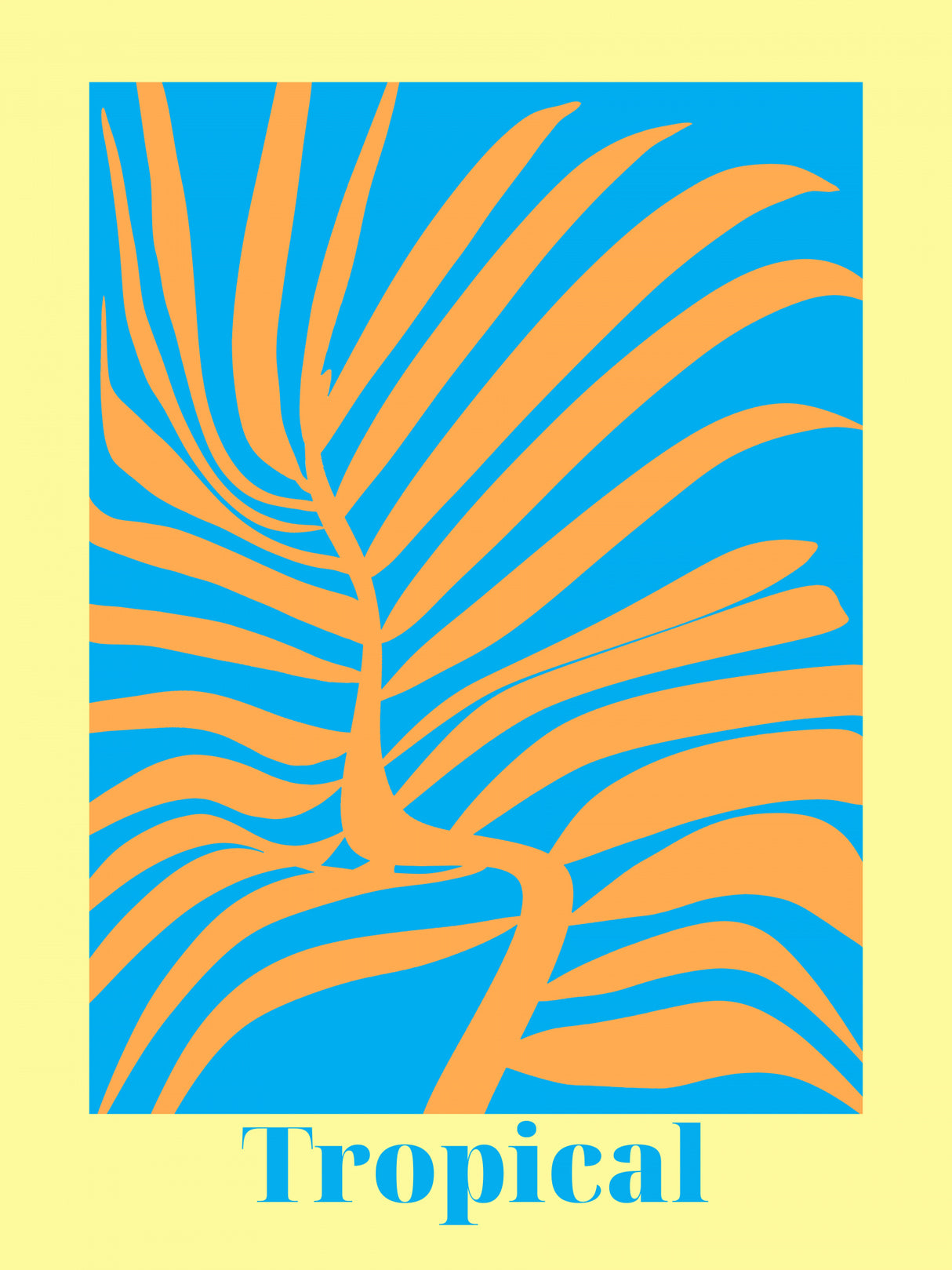 Tropical Fern Poster och Canvastavla