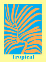 Tropical Fern Poster och Canvastavla