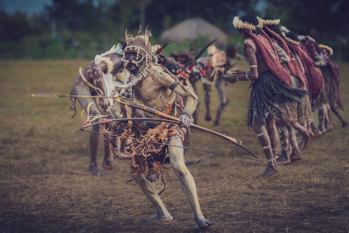 During the baliem festival performance Poster och Canvastavla