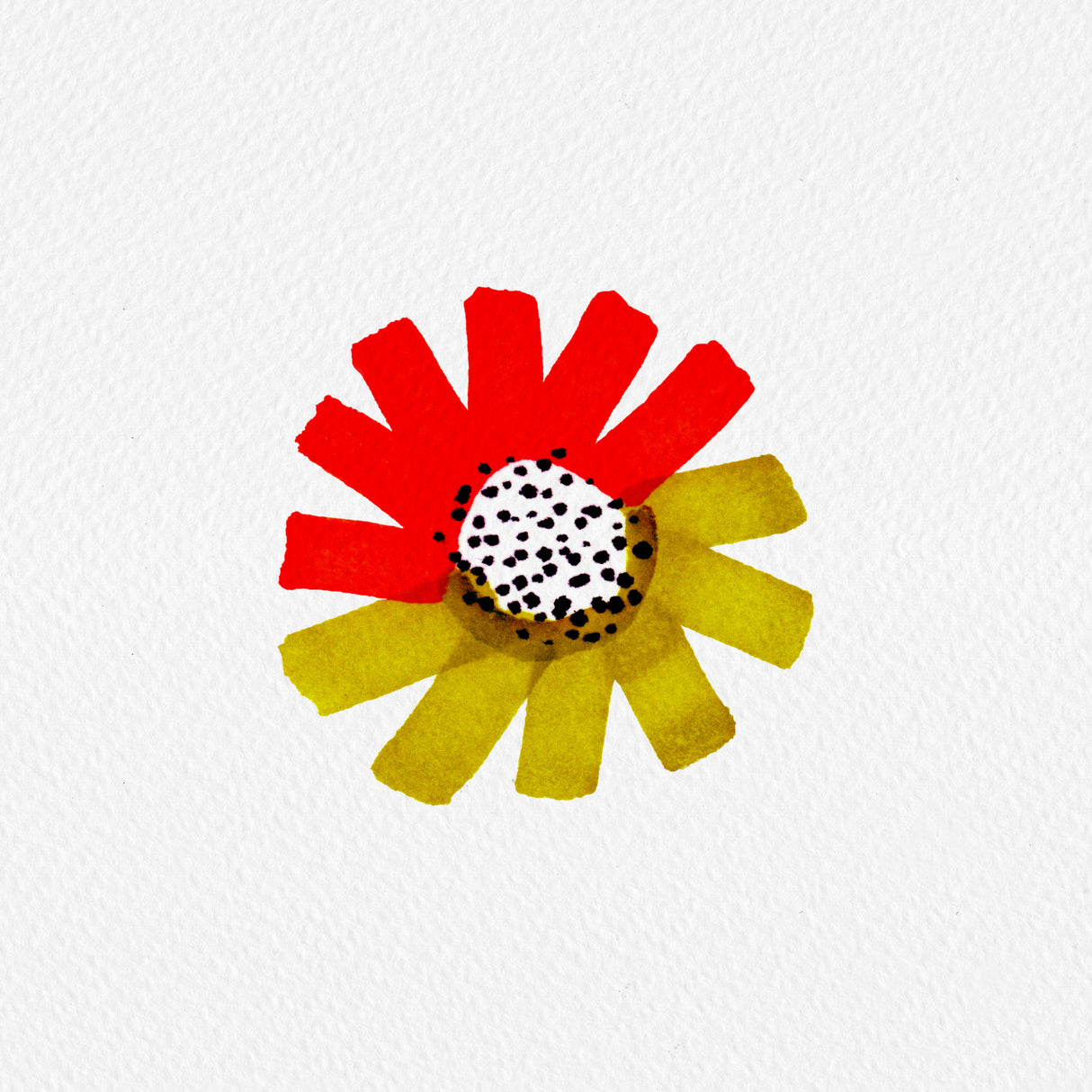 Nut Orange Fancy Floral Poster och Canvastavla