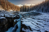 Sunlight in Sunwapta Falls Poster och Canvastavla