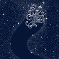 Starry Octopus Poster och Canvastavla