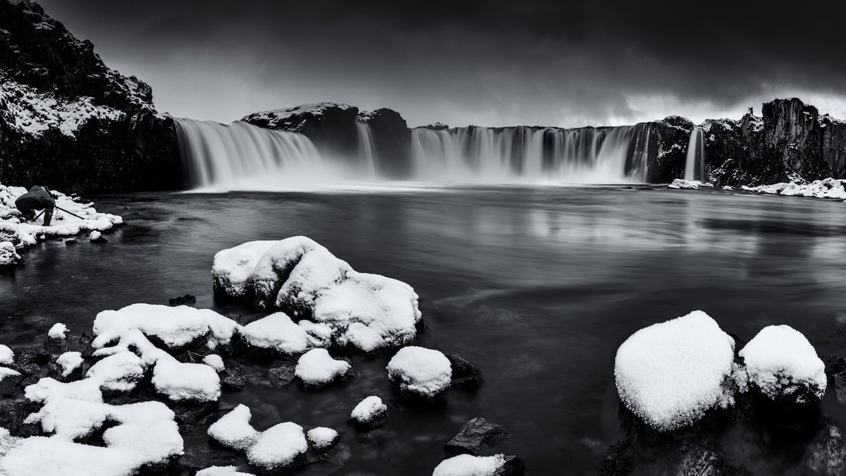 Godafoss Panorama Poster och Canvastavla