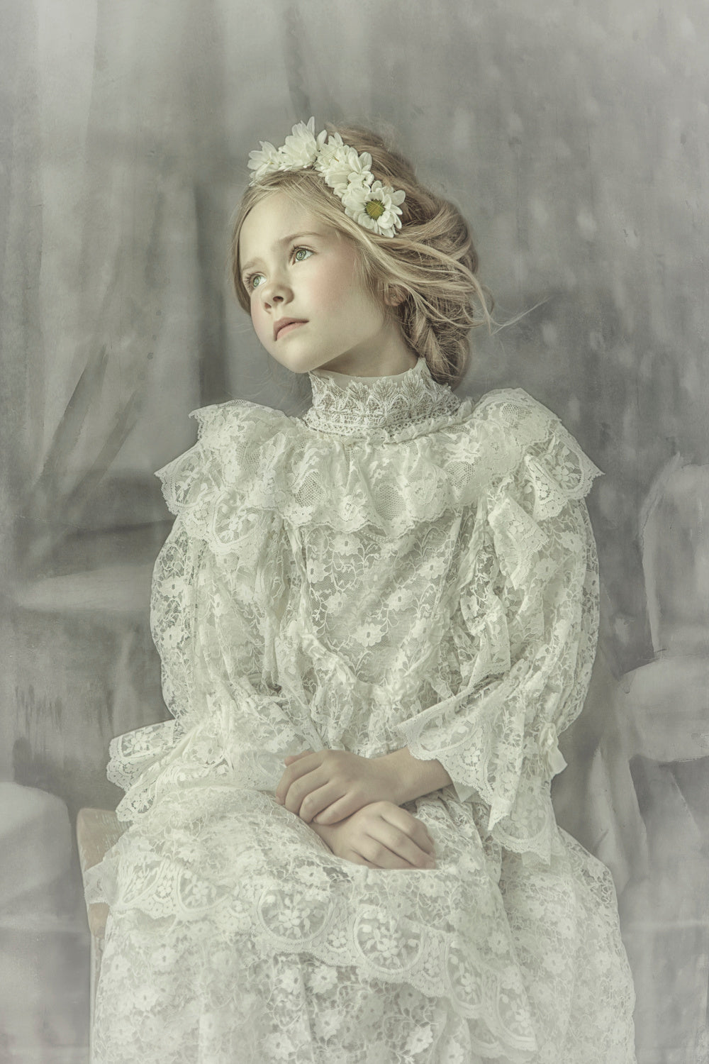 Young girl dreaming Poster och Canvastavla