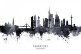 Frankfurt Germany Skyline Poster och Canvastavla