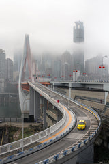 Through the Fog city Poster och Canvastavla