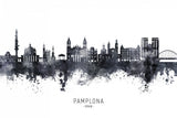 Pamplona Spain Skyline Poster och Canvastavla