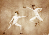 Fencing Sport Art 12 Poster och Canvastavla