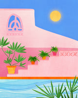 Belize Poolside Poster och Canvastavla