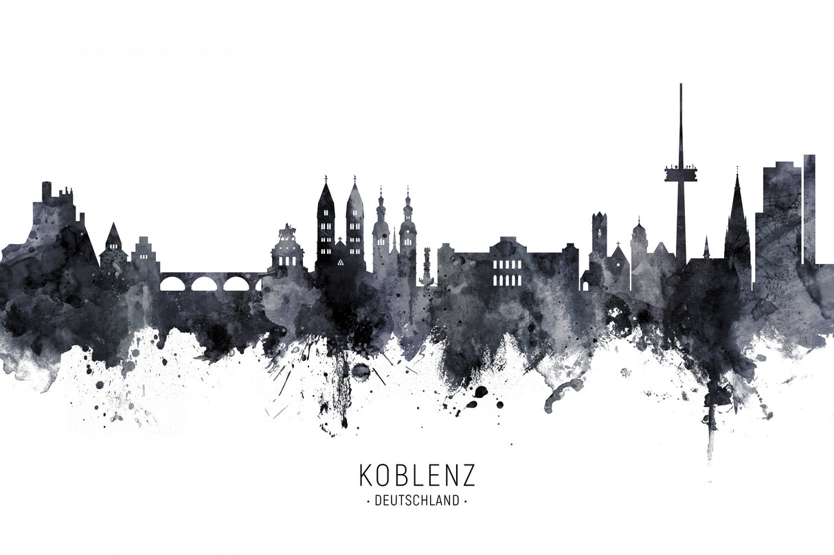 Koblenz Germany Skyline Poster och Canvastavla